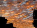 Sunset skies.